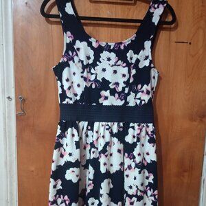 Three Pink Hearts Trixxi Mini Navy Floral Dress